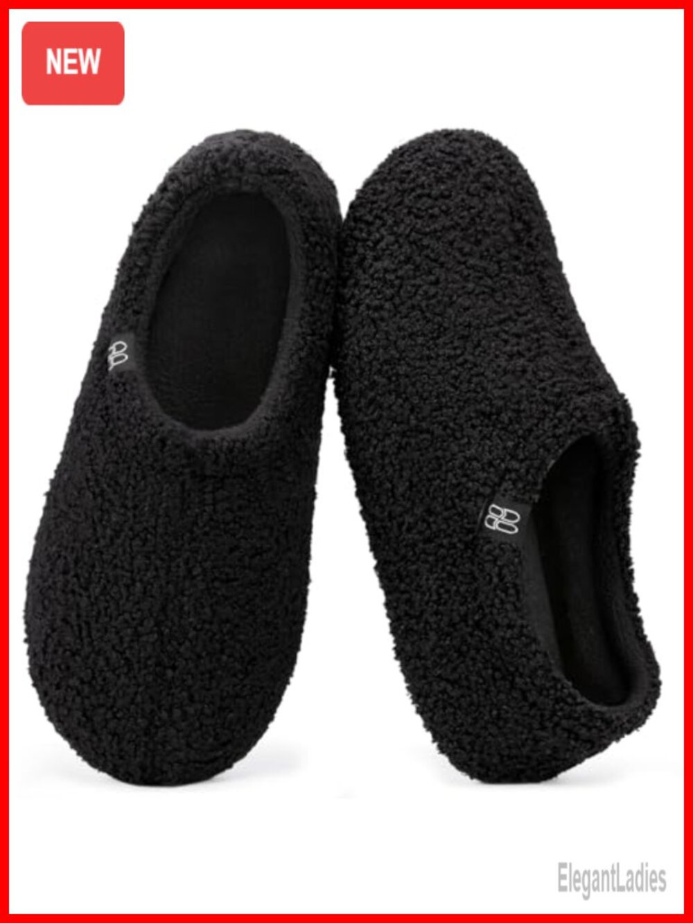 Faux Fur Memory Foam Loafer Slippers for Women - Soft Fleece Lined House Shoes